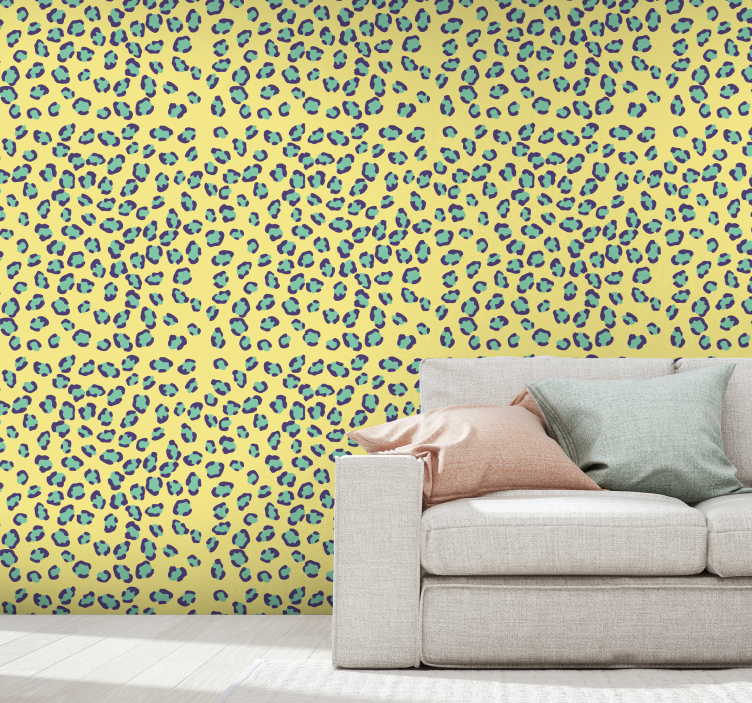 Leopard Spot Motif leopards wallpaper - TenStickers