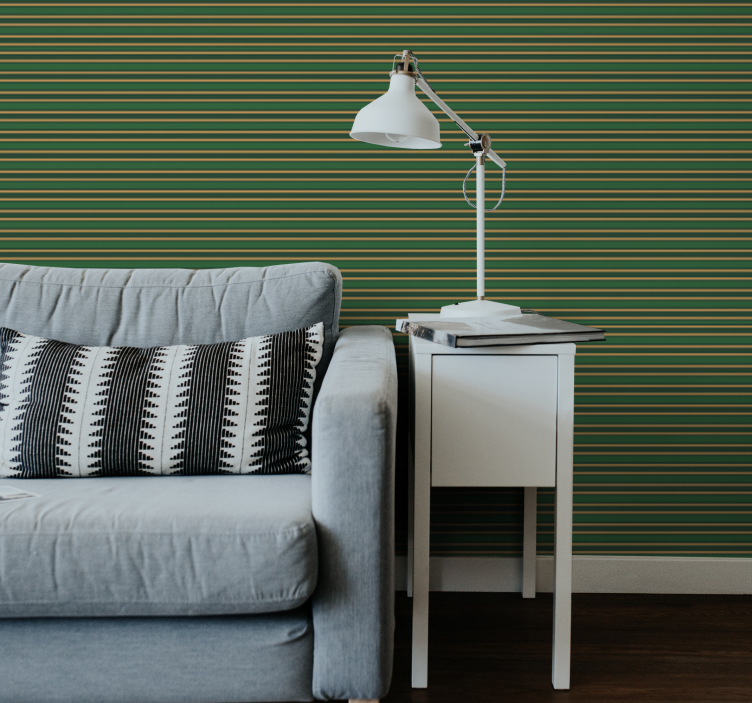 Linear Elegance striped wallpaper - TenStickers