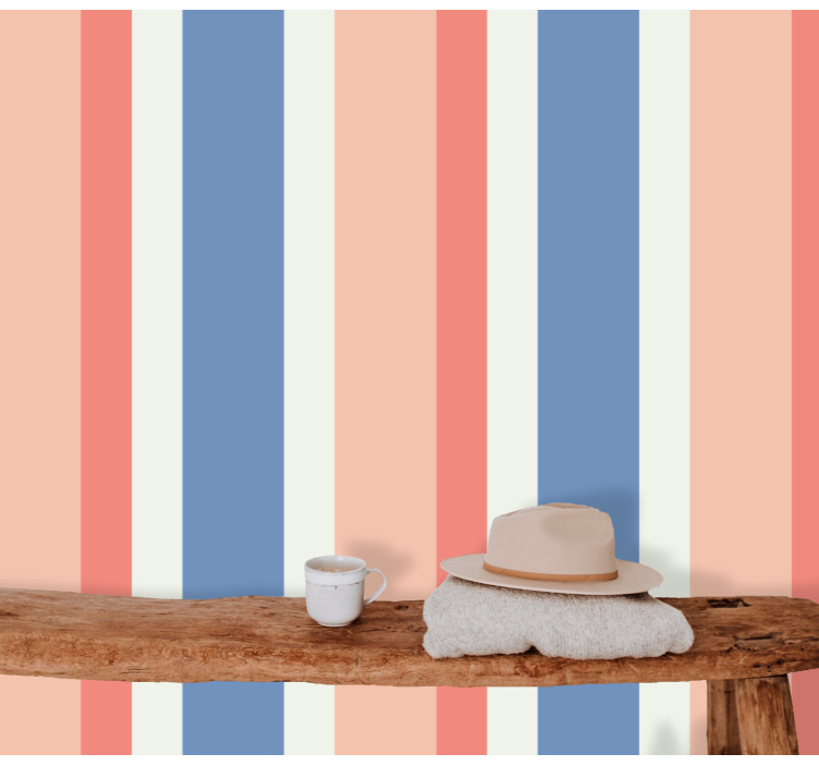 Striped Elegance striped wallpaper - TenStickers