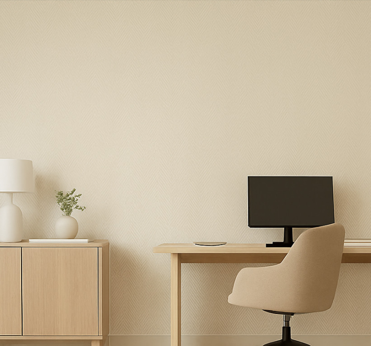 Linen fabric pattern office wallpaper - TenStickers