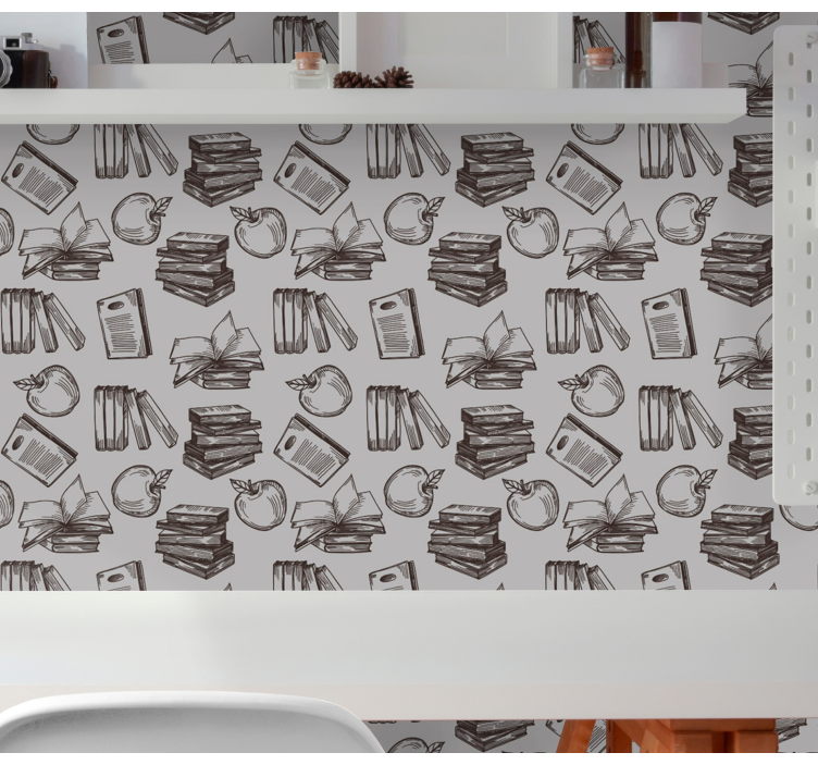 Literary Sketch alphabet wallpaper - TenStickers