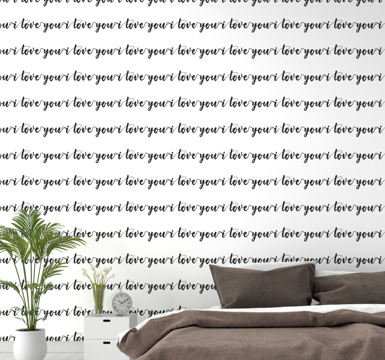 Love Your Life alphabet wallpaper - TenStickers