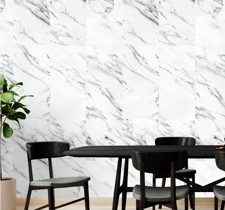 Marble wallpaper with elegant marble veining - TenStickers