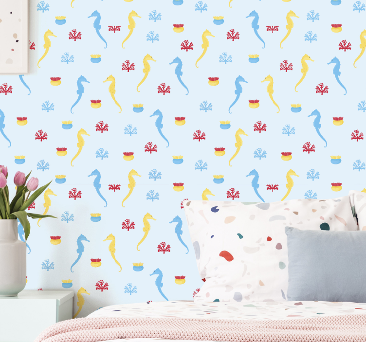 Marine Motif fish wallpaper - TenStickers