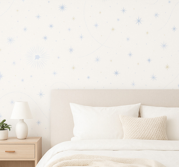Master bedroom wallpaper celestial starburst dream - TenStickers