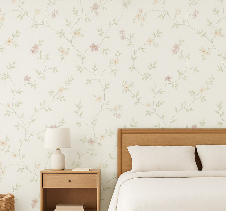 Master bedroom wallpaper classic meadow trail - TenStickers