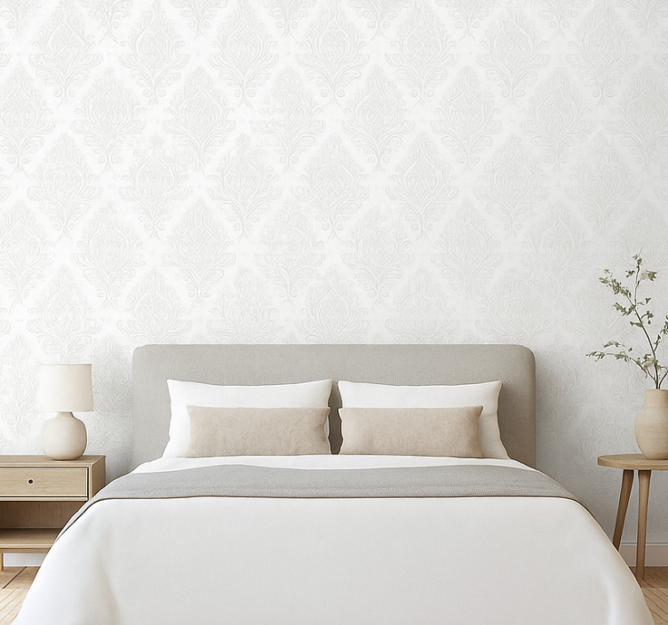 Master bedroom wallpaper with sparkling design - TenStickers