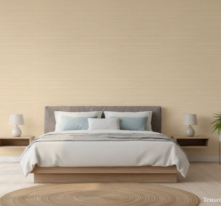 Master bedroom wallpaper with textured surface - TenStickers