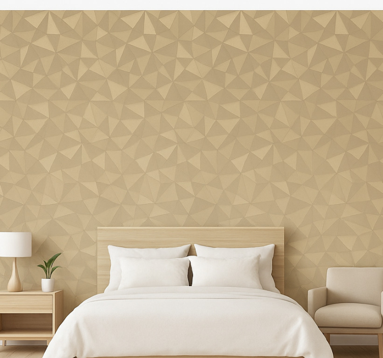 Modern 3d master bedroom wallpaper - TenStickers