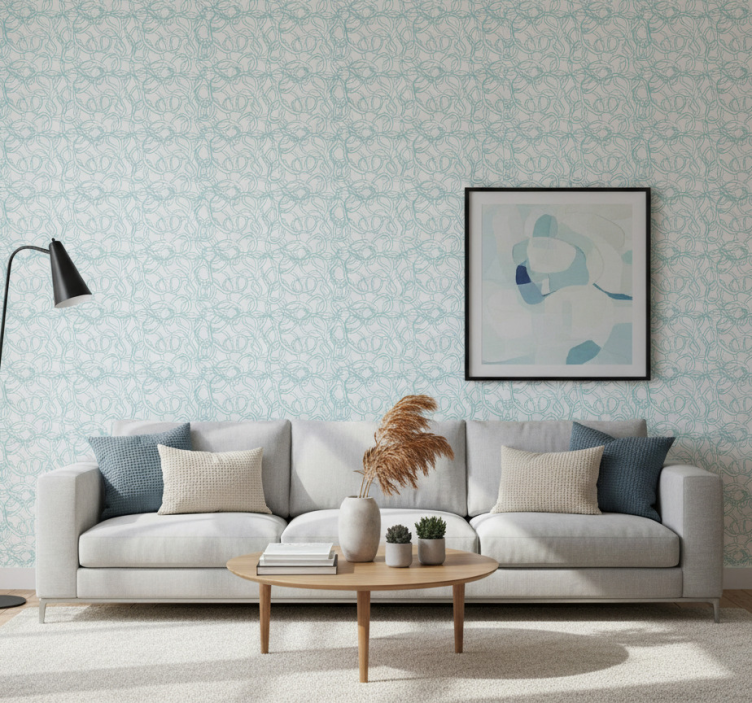 Modern wallpaper abstract circular design - TenStickers