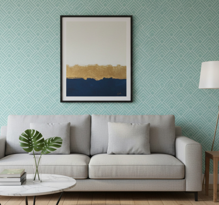 Modern wallpaper geometric pattern design - TenStickers