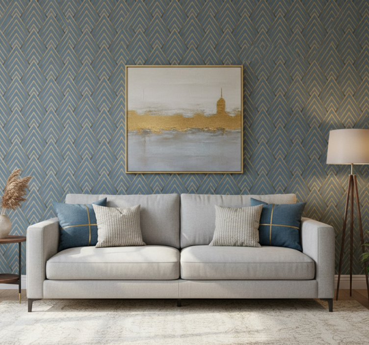 Modern wallpaper stylish geometric design - TenStickers