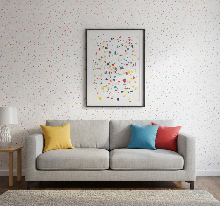 Modern wallpaper vibrant dot pattern - TenStickers