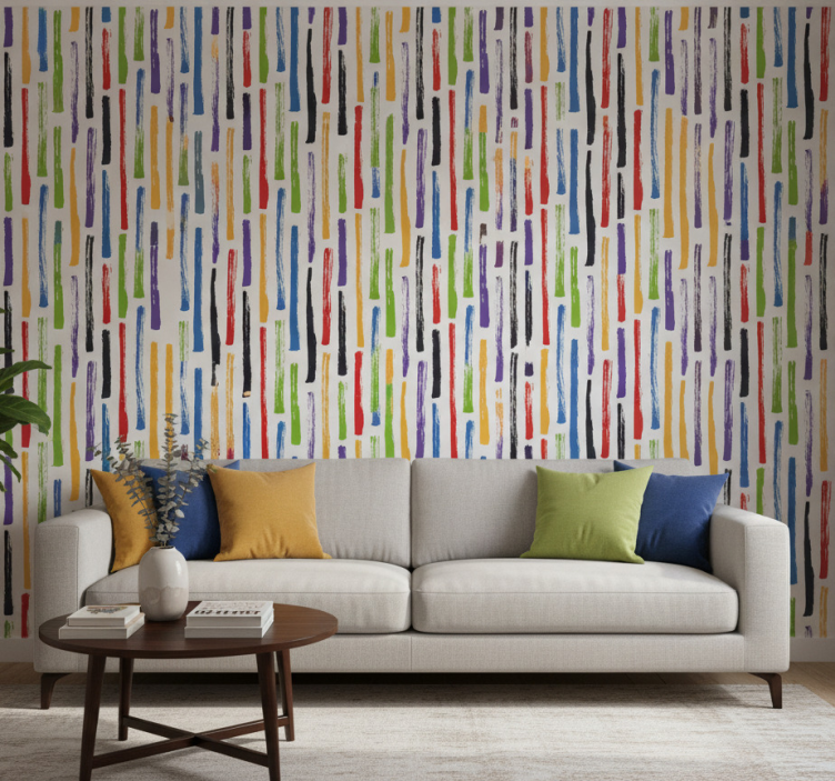 Modern wallpaper with vibrant design - TenStickers