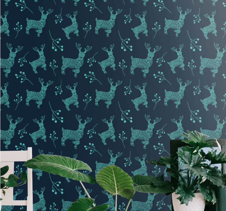 Nature-Inspired Motif animal wallpaper - TenStickers