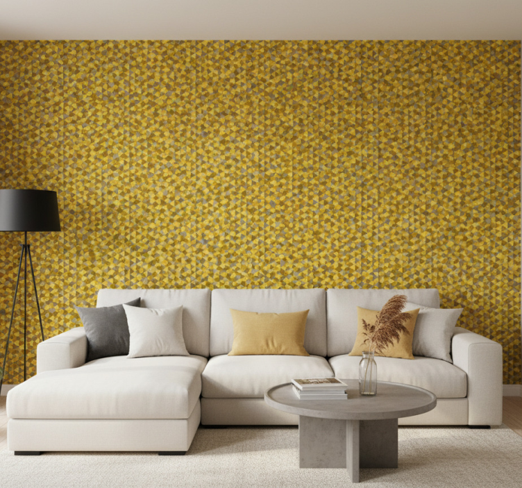 Nordic wallpaper in geometric patone design - TenStickers