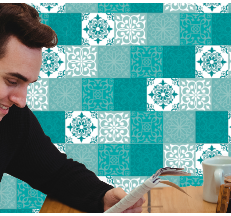 Ornamental Tiles tile wallpaper - TenStickers