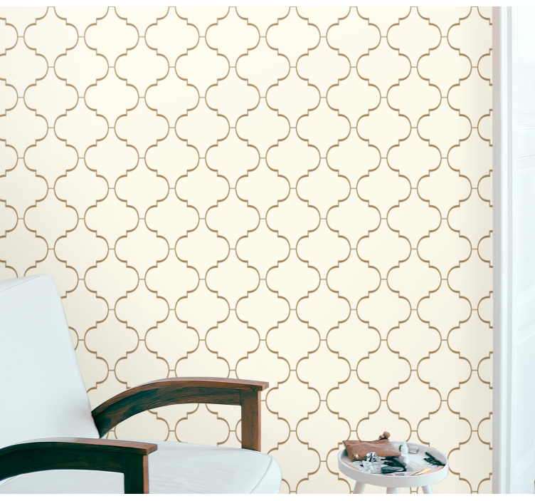 Ornate Trellis ornamental wallpaper - TenStickers