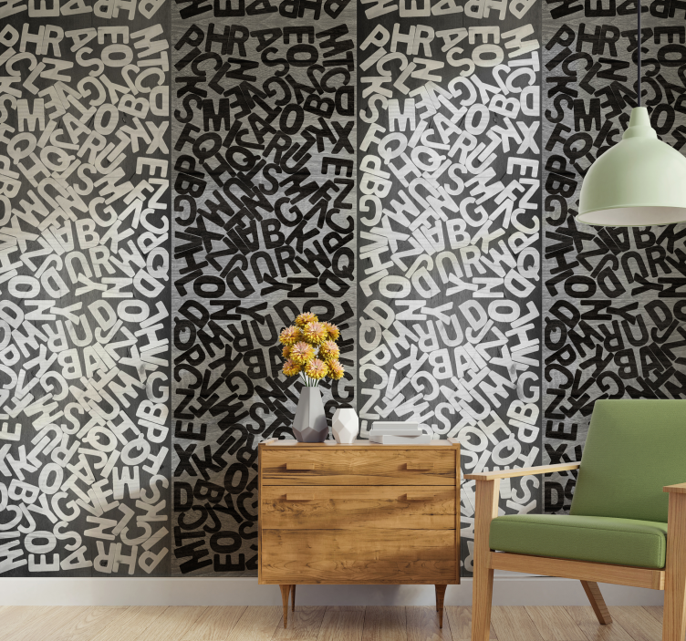 Platinum enigma Letter Wallpaper - TenStickers