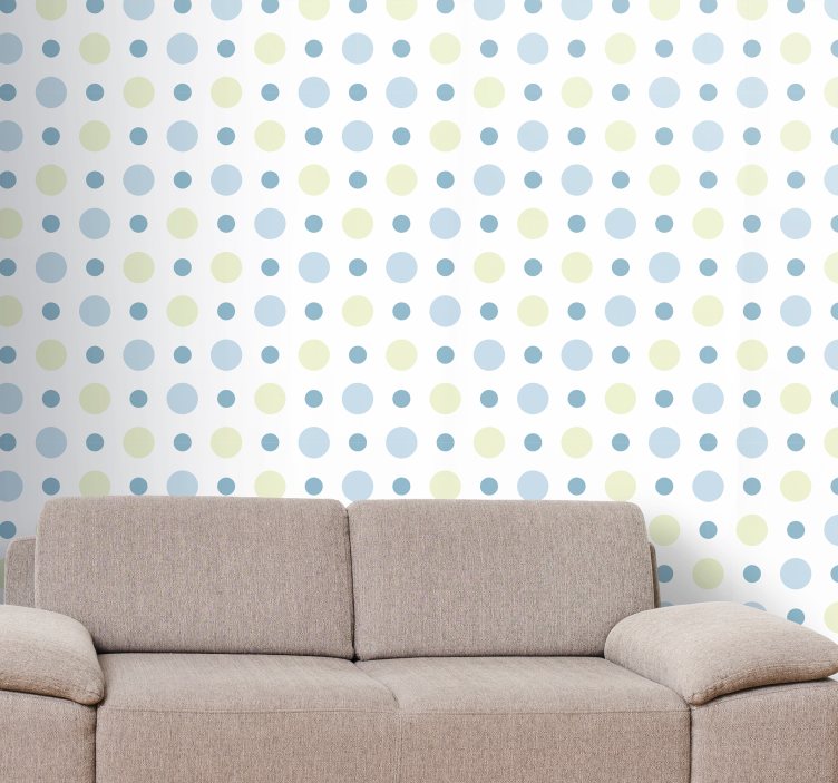 Polka dot serenity polka dot wallpaper - TenStickers