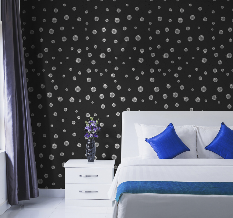 Polka dot wallpaper polka dot atmosphere - TenStickers