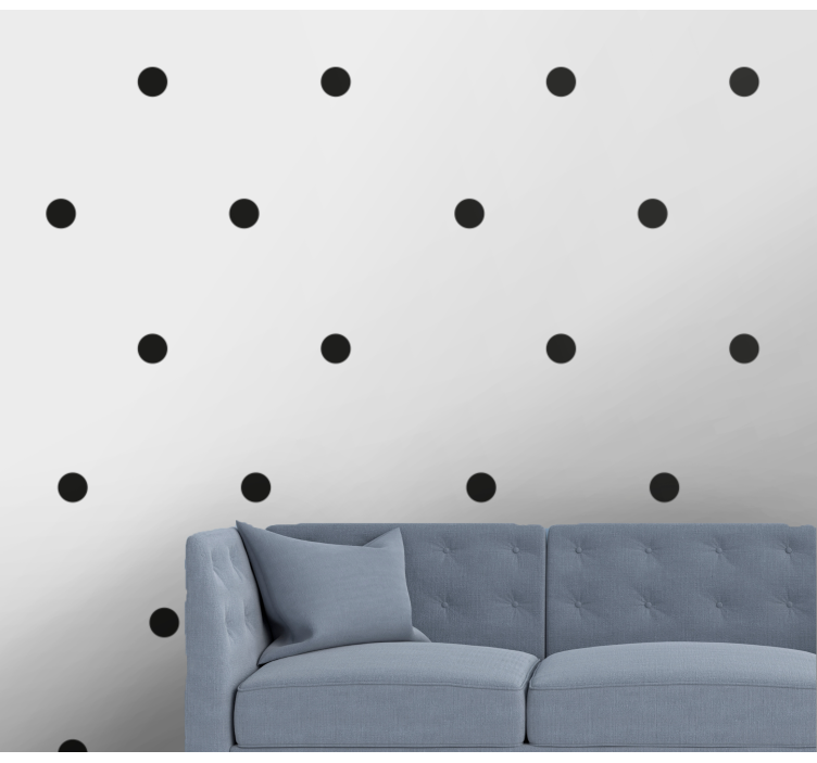 Polka dot wallpaper polka dot simplicity - TenStickers
