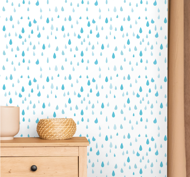 Raindrop Pattern nature wallpaper - TenStickers