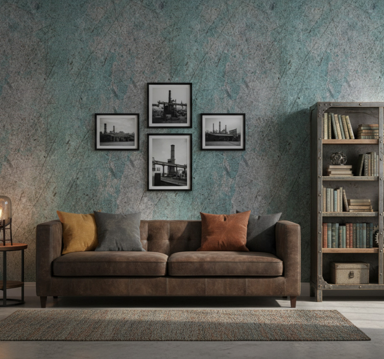Rustic wallpaper for rustic style industrial decor - TenStickers