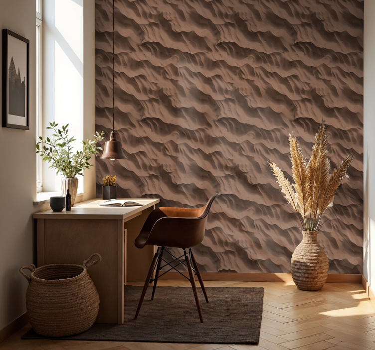 "Sand texture" Textured Wallpaper - TenStickers