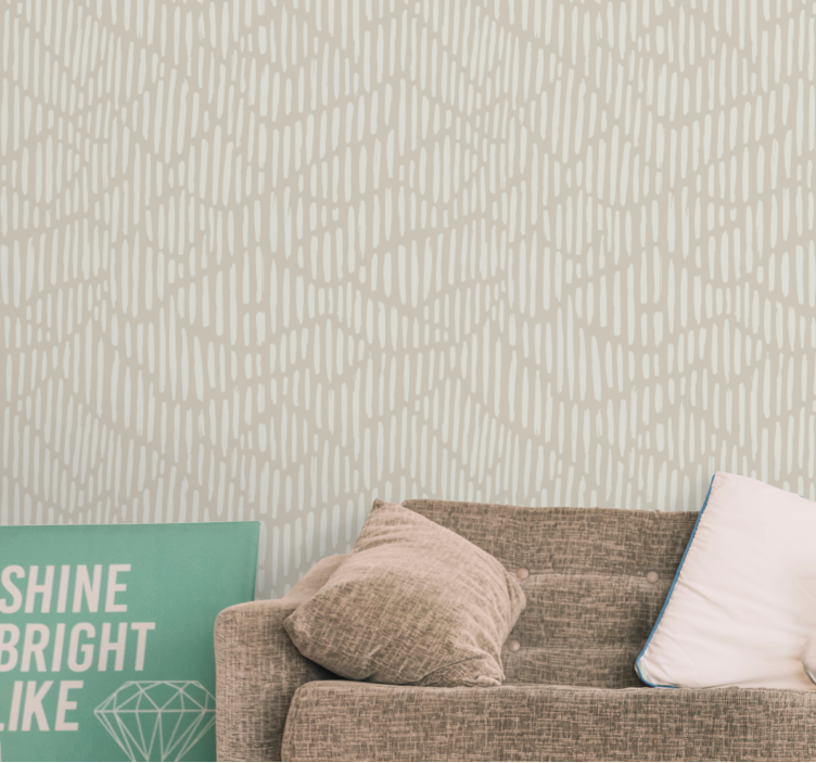 Simple Line Pattern textured wallpaper - TenStickers