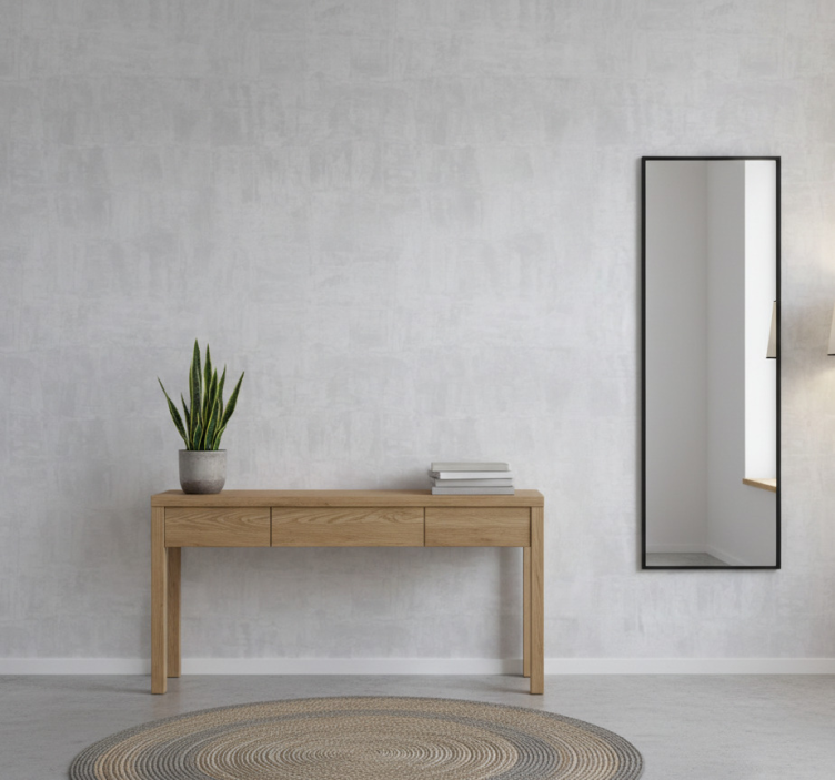 Stone wallpaper light gray concrete - TenStickers