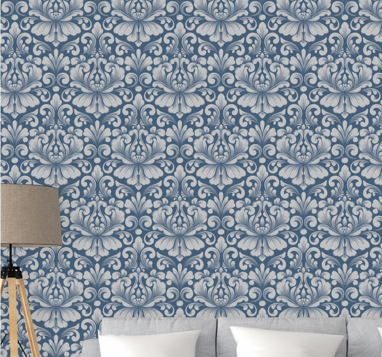 Stylish Floral Arrangement ornamental flower wallpaper - TenStickers