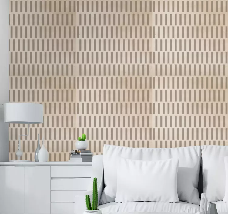 Subtle Stripe Pattern textured wallpaper - TenStickers