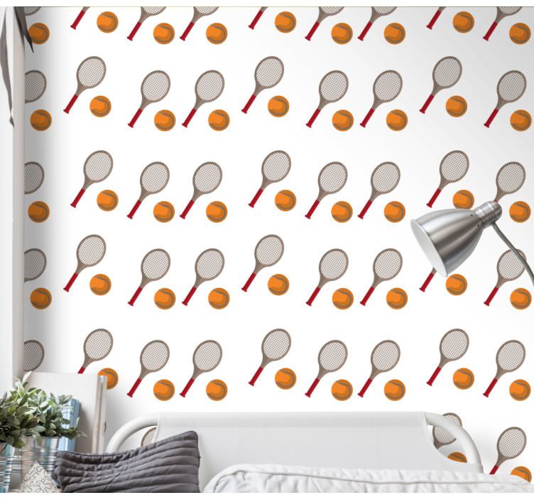 Tennis Inspired personalized wallpaper - TenStickers