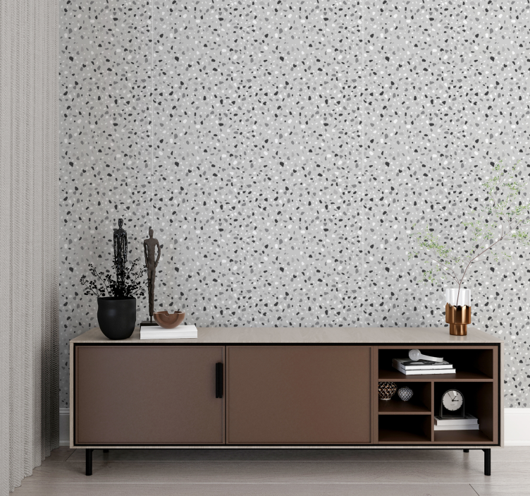 Terrazzo Inspired Textured Wallpaper - TenStickers