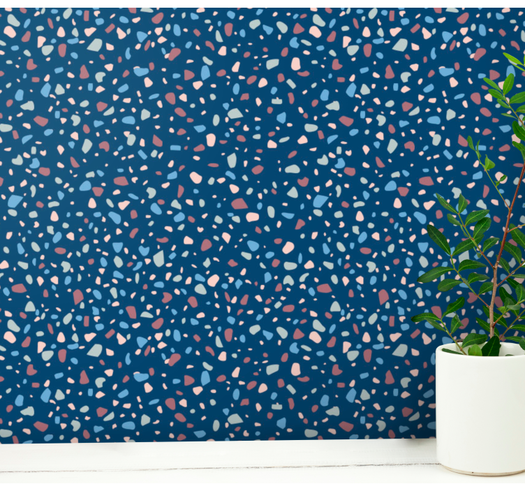 Terrazzo Texture Textured Wallpaper - TenStickers