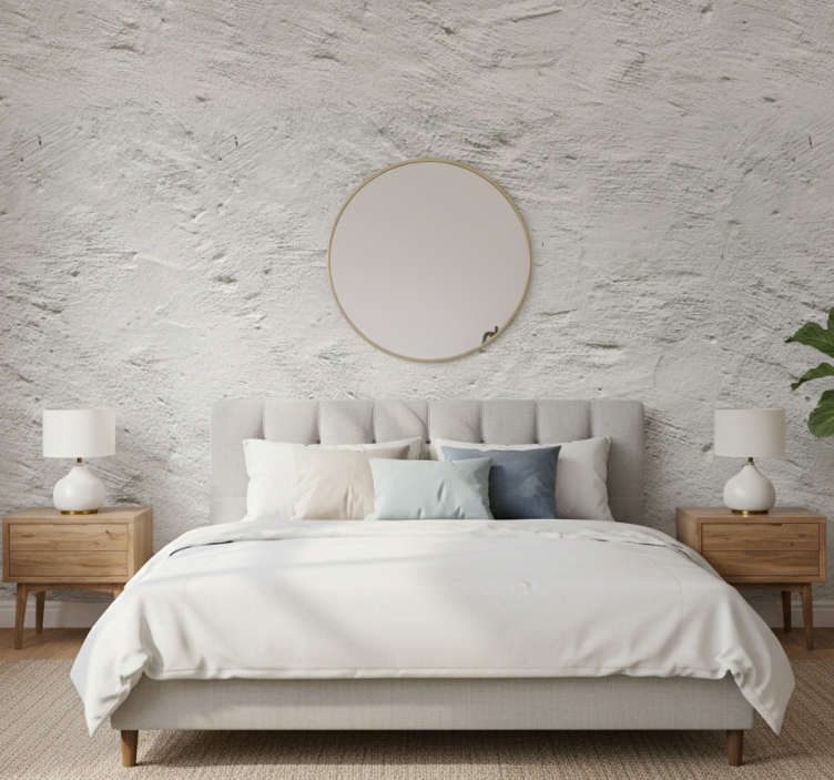 Textured wallpaper concrete wall finish - TenStickers