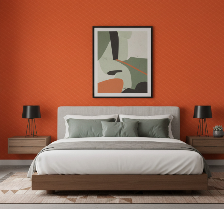 Textured wallpaper in green carbon - TenStickers