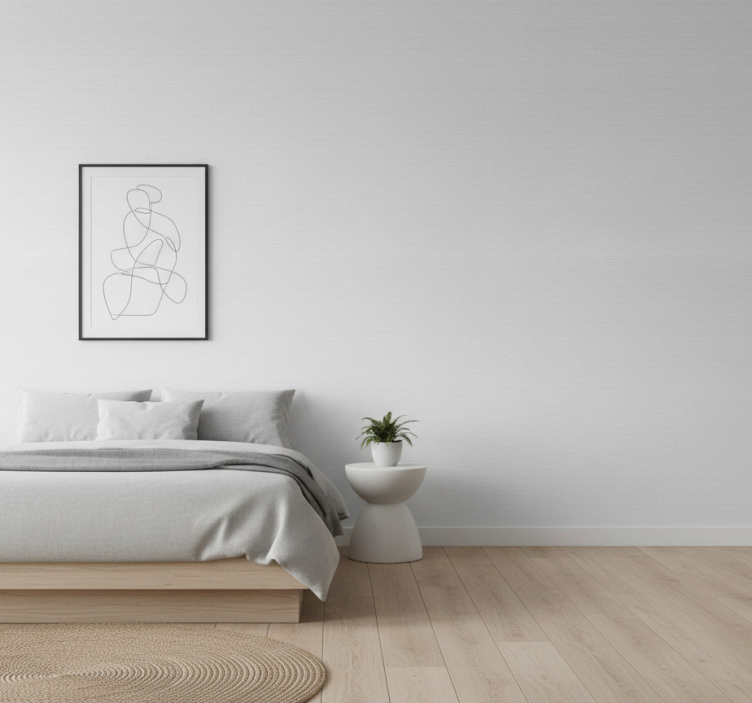 Textured wallpaper japandi grey effect - TenStickers