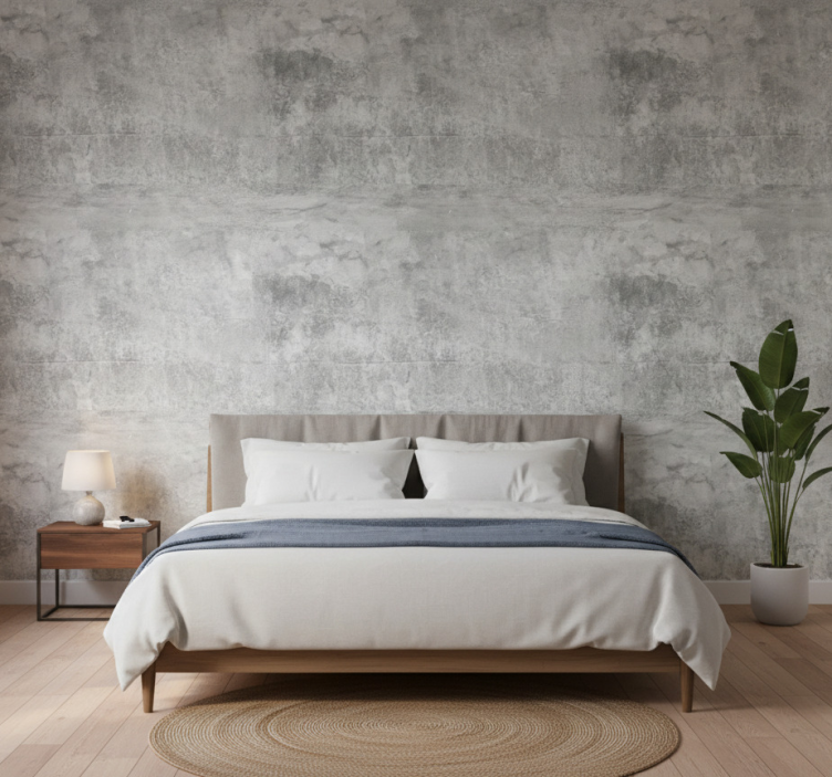 Textured wallpaper modern concrete imitation design - TenStickers