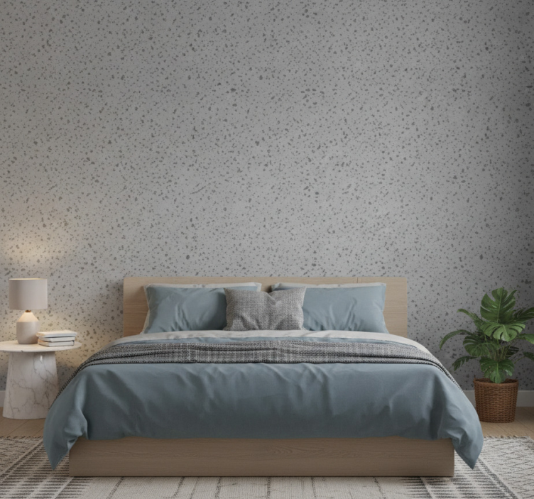Textured wallpaper warm colored terrazzo design - TenStickers
