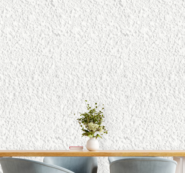 Textured wallpaper in textured white finish - TenStickers