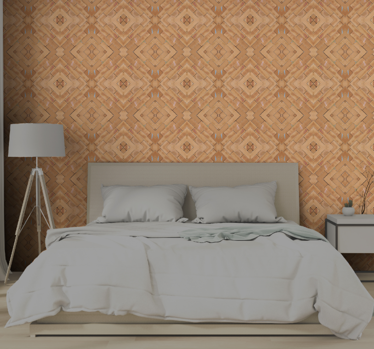 Textured wallpaper in textured wood design - TenStickers