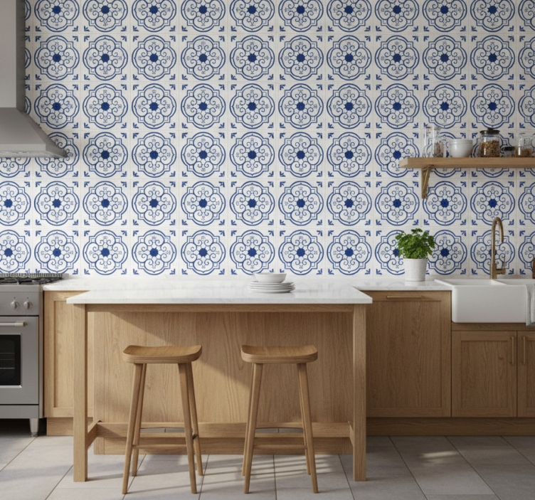 Tile wallpaper classic design - TenStickers