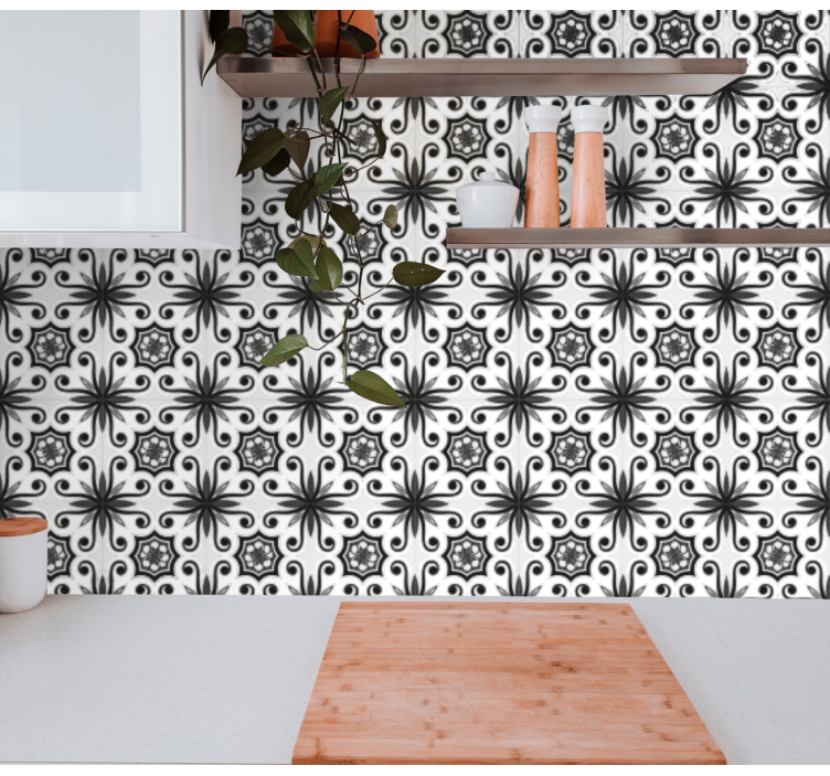 Tile wallpaper decorative tile design - TenStickers