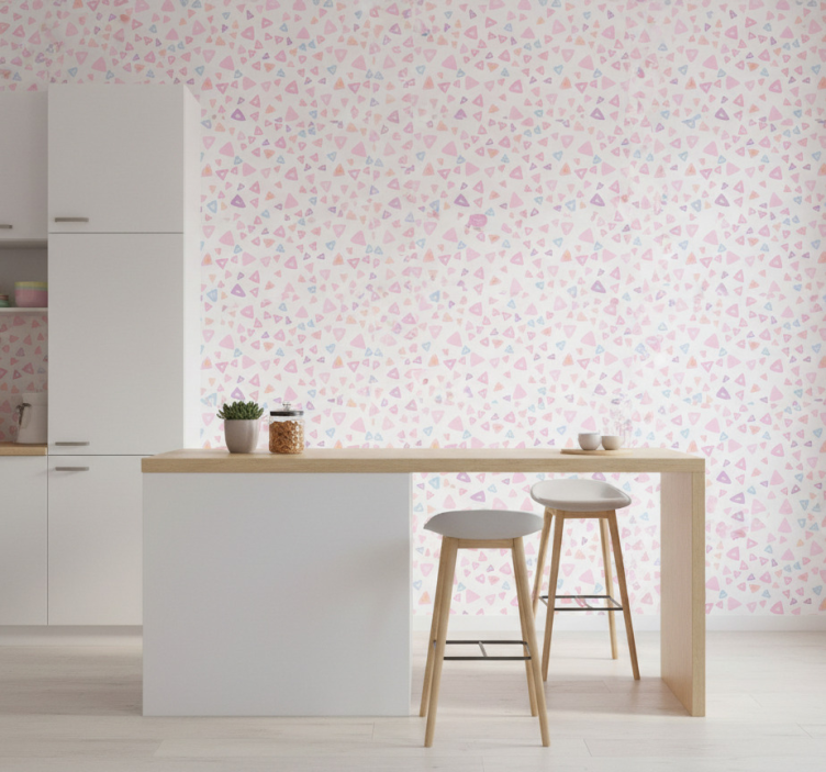 Tile wallpaper kawaii style pastel pattern - TenStickers