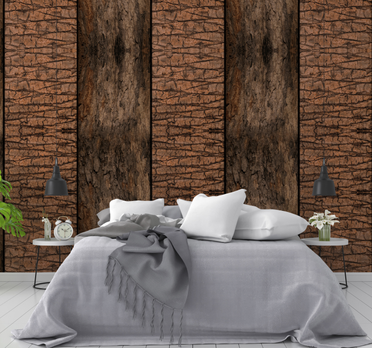 Timber Texture wood effect  wallpaper - TenStickers