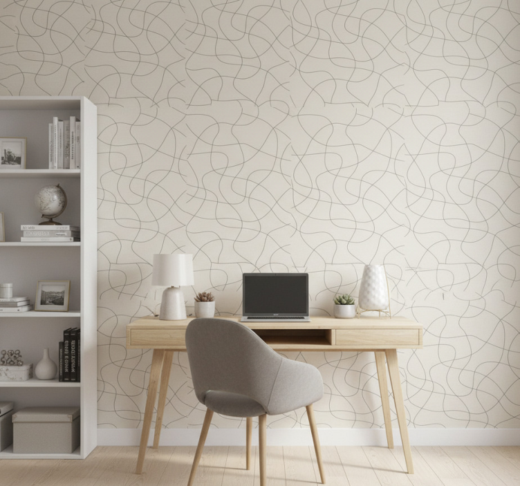 Trendy light see through office wallpaper - TenStickers