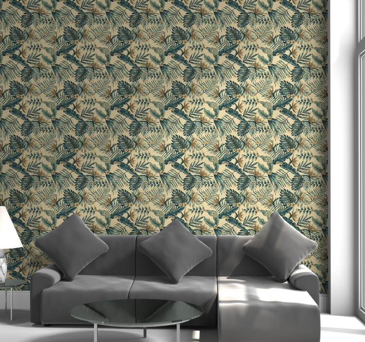 Tropical Botanical Scene nature wallpaper - TenStickers