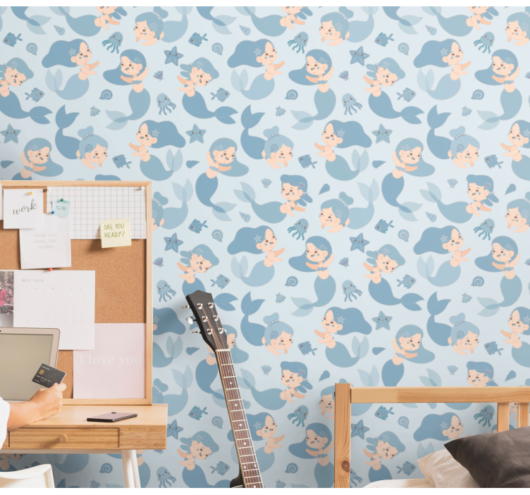 Underwater Fantasy Kids wallpaper - TenStickers